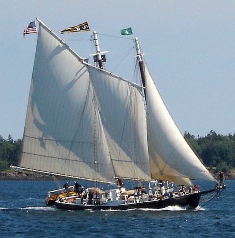 We are the Schooner J&E Riggin, a Maine Windjammer that sails the Maine Coast on 3-6 day eco-friendly and culinary sailing adventures. 1-800-869-0604