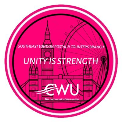 This is the Official Twitter Account for the CWU Southeast London Postal and Counters Branch. To promote our Trade Union principles and values by inclusion.
