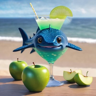 Just your average Whale Shark who loves apple martinis