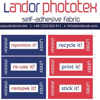 Phototex is the non damaging removable and reposition-able fabric that you can use as many times as you like and recycle when finished