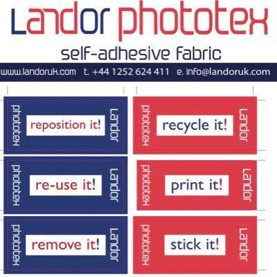 Phototex is the non damaging removable and reposition-able fabric that you can  use as many times as you like and recycle when finished