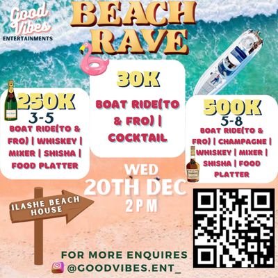 We bring the vibes in a good way 😁

Beach Rav3 Ticket: https://t.co/KsLda0y1ny