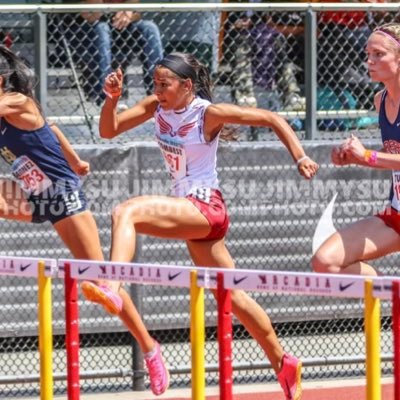 | TRACK | NCAA ID# 2311151940 | HURDLER/ SPRINTER @ Covina High School 25’ | 100mh 14.93 | 60mh 9.23 | 300mh 46.84 | 200m 26.65 | 100m 12.47 | 3.46 GPA |