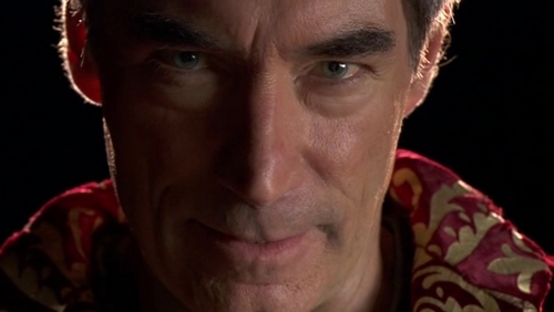 I am Lord President Rassilon of Gallifrey. After watching my people burn, I alone fell through the Time-Lock. Doctor! I am coming for you. For Gallifrey!