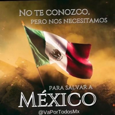 Por un MÉXICO Libre!! A la distancia te veo y me dueles mi México, vamos a sumar para verte de nuevo de pie. #LigadeGuerreros