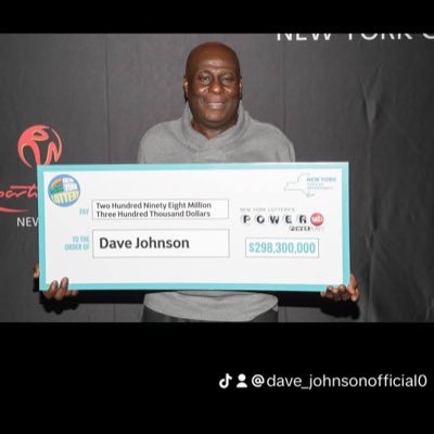 I am Dave Johnson the winner of $298.3 million from powerball lottery. I am given out $30,000 to my first 2k followers .