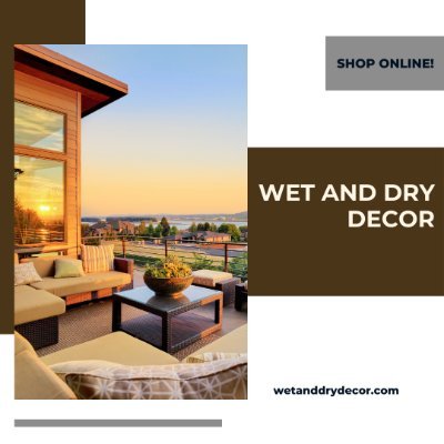 WetandDry23's profile picture. Welcome to Wet And Dry Decor, where our passion for outdoor elegance for your unique style. Commitment to curating timeless pieces for your personal sanctuary.