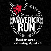 The Annual Claussen-Leahy Maverick Run is on April 20, 2024 at Baxter Arena. 10K & 5K runs, 5K Walk, Kids' Race/ Activities, post race social tents.