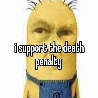 i support the death penalty (if you weren't aware)