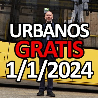 Contador de días ata o 1/1/2024, día no que Jácome fará Historia sendo o primeiro Alcalde de España que instaura un sistema de Buses Urbanos 100% GRATUÍTO.