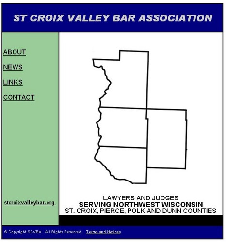 St. Croix Valley Bar Association - Lawyers and Judges serving Dunn, Pierce, Polk and St. Croix Counties.