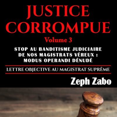 Lawyer/Avocat, Ph.D Cand. Law/Doctorant en Droit, Legal Expert juridique, Écrivain auteur de #JusticeCorrompue Vol. 1, 2&3 / Writer author #CorruptJustice 1,2&3