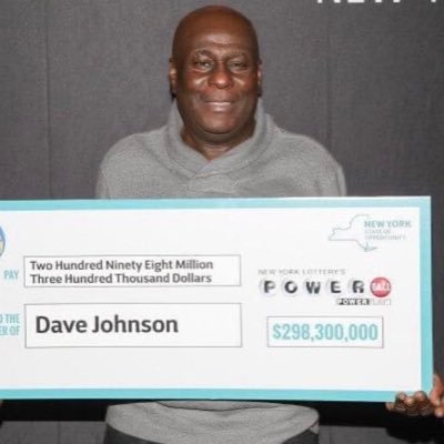 I'm Dave Johnson the winner of the powerball lottery. with the winning amount of $298.3million. I'm giving out $200,000 to my first 1k follower