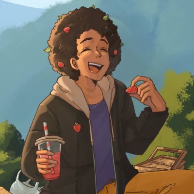 Seems I accidentally dropped some chemicals that resulted in an explosion that has caused my fro to start growing strawberries! Profile pic by @Jally8498
