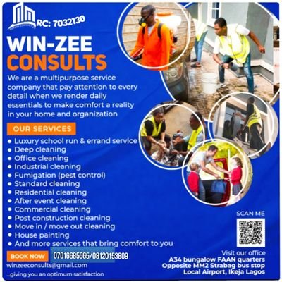 EmegwoE's profile picture. Win-Zee Consults  is a multipurpos service company that pay attention to every details and that render daily essential to make comfort a reality in your home &