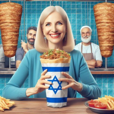 Wife of the Shawarma guy. Israel has the best food. US has the best Constitution.
#ReleaseTheHostages
#ShtaimShaloshShager #LetsGoBrandon