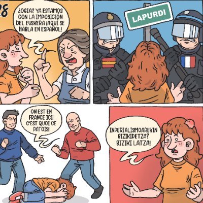 Ne me parle pas en basque, on se comprend tous en français. Klase borrokaz askapen nazionala.