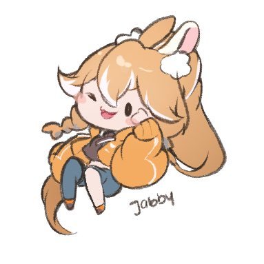 https://t.co/3oCB0HpJPN | GER/ENG Bunny VTuber🐰💛 | Art Tag #Jabbyart | https://t.co/V18b2IrB35 | Pfp: @naiichie ; Banner: @AisuBun