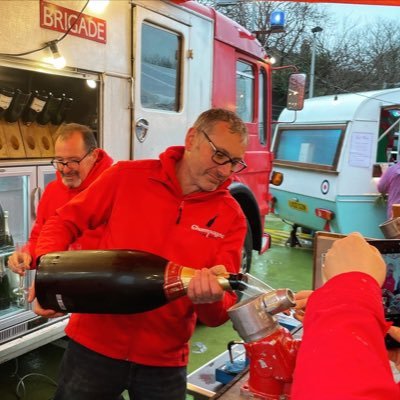 Serving Champagne from a 1972 fire engine. Private, corporate, VIP, after party and public events 🍾🥂🚒