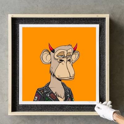 Bored Lazy Gom hand painted artwork is specially designed on the etherium network and Polygon with Bored Ape Yach  #BAYC #BNB #BTC #NFT