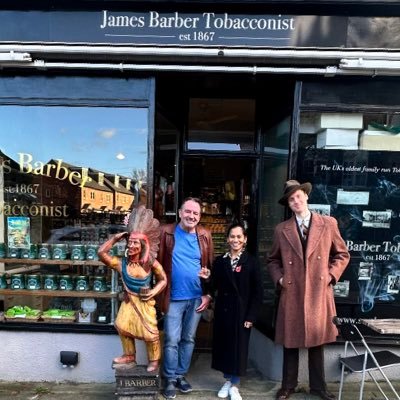 James Barber is a specialist tobacconist. Cigars, pipes and tobacco. It is one of the oldest family run tobacconist in the Uk since 1867.