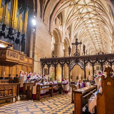 The parish choir of Tewkesbury Abbey, sings Sunday services and all major feasts.   Profile photos ©️ @jackboskett