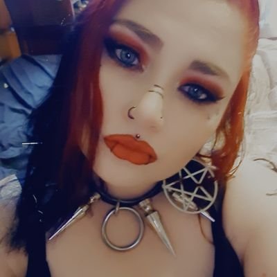 37. cis. poly. pan. big tiddy goth with resting bitch face.  @She_Is_Kaos 💚💍