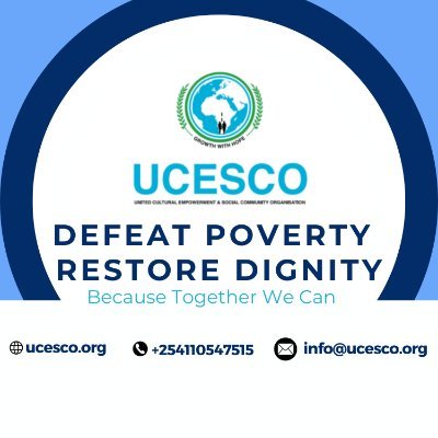 🎗UCESCO Africa🎗 🎗SUSTAINABLE LIVELIHOODS 🎗CLEAN WATER, SANITATION, AND HYGIENE 🎗FOOD SECURITY 🎗HEALTH 🎗EDUCATION AND SPORTS
P.O. BOX 48945-00100 NAIROBI