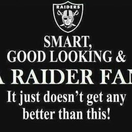 54 year old Life long RAIDER Fan. Proud follower of Christ, loving husband to the most AWESOME wife and mother. Father of 3 TERRIFIC kids. Grandad to 1