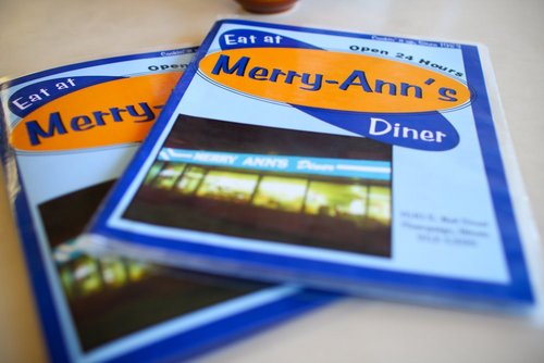 Merry-Ann's Diner is named after Merry-Ann Pomonis.  Family operated, it was opened by her husband in her memory after she passed from breast cancer in 1983.