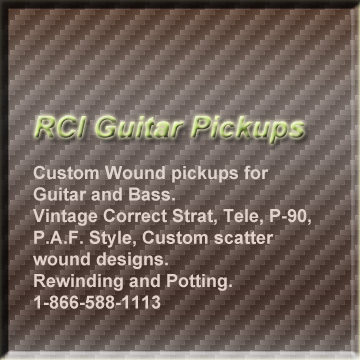Custom hand wound pickups for Guitar and Bass.  Vintage correct for Strat, Tele, P.A.F. and P-90.  Custom wound designs including 7string. Rewinding and potting