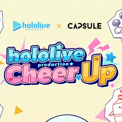 hololive production x CAPSULE Cheer UP