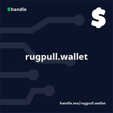 Abandoned NFT projects?NFT disturbing in your wallet or no use ? We have found the solution to get rid of it send to this wallet address $Rugpull.wallet #handle