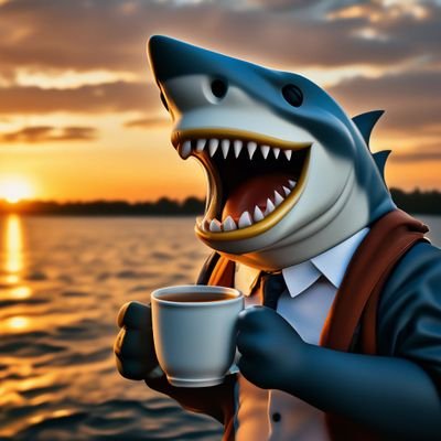 Sharkspresso's profile picture. Fish can swim, but I'm the only one who can make waves.