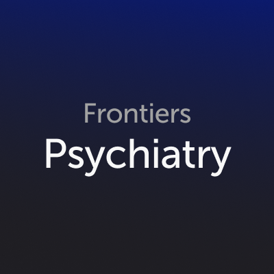 Research and updates from all @FrontiersIn journals in the field of psychiatry. #openaccess