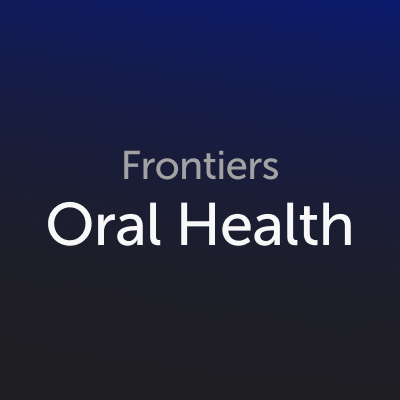 Research and updates from all @FrontiersIn journals in the field of oral health and dental medicine. #openaccess