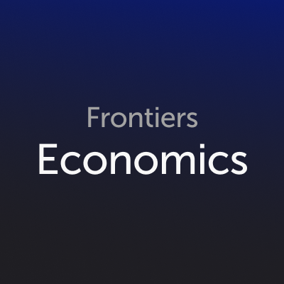 Research and updates from all @FrontiersIn journals in the field of economics. #openaccess