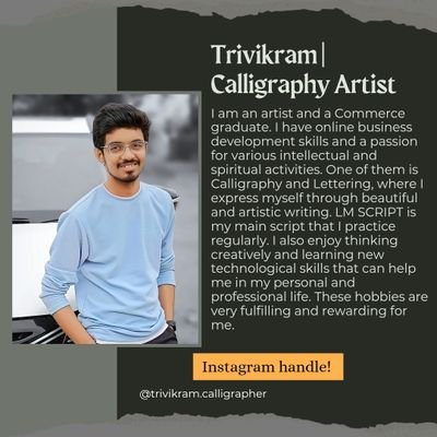 Trivikram Calligrapher