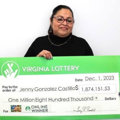 Jenny.G castillo$ A Virginia woman takes home $1,874.151.53M Mega Millions price giving back to the society by paying credit card debts.