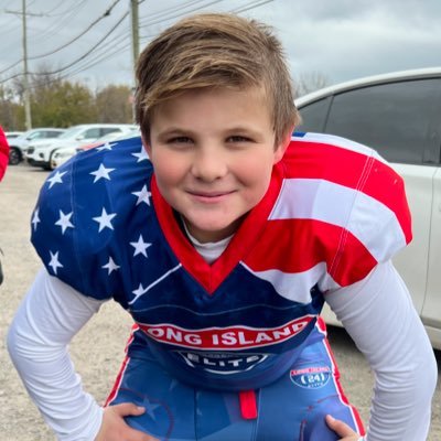 Honored to play for the Elite Football National Team Complete Domination on the field - Sacks, Tackles, Forced Fumbles, & TDs make me happy  9U 2 way lineman