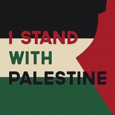 THIS ACCOUNT STANDS WITH PALESTINE