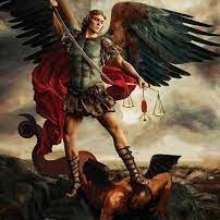 St. Michael the Archangel,
defend us in battle. Be our defense against the wickedness and snares of the Devil. May God rebuke him, we humbly pray ......