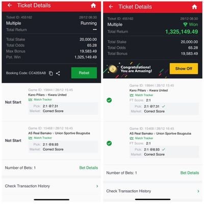 Payment after win is available here if u have interest chat me up  08085213578 💯