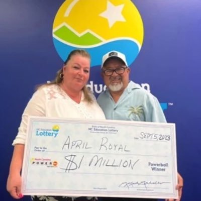 Newlywed April Royal of Fayetteville and now a $1m powerball winner, giving back to the society by helping the society with credit card debt and medical bills.