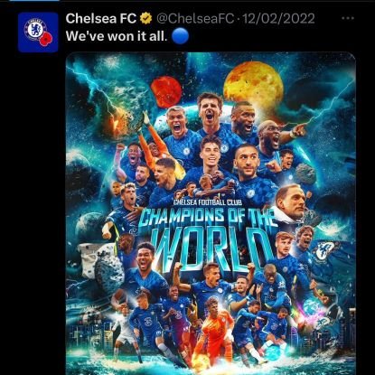 Soccer fanatic⚽
Chelsea fan💙
KCCAFC 
God first☝🏽
proud catholic
Graphics designer🇺🇬
hustler