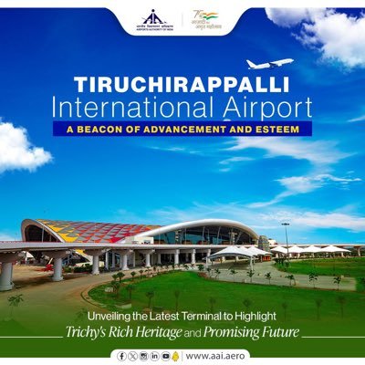 Official page of Tiruchirapalli International Airport,11th busiest International Airport Connecting 10 destinations (SIN,KUL,DXB,SHJ,CMB,AUH,KWI,DOH,MCT,SGN)