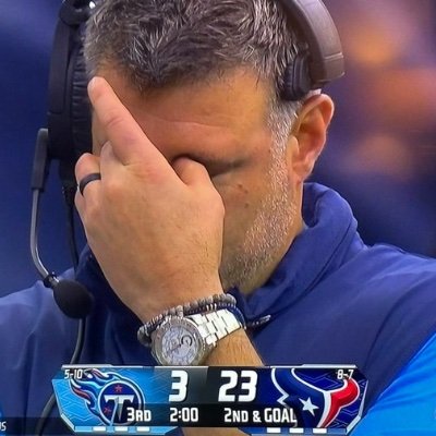Disappointed Vrabel