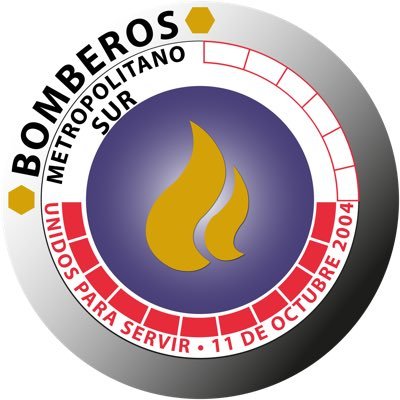 Cuerpo de Bomberos Metropolitano Sur. ”Unidos para Servir”. PAC, San Miguel, San Joaquín, Lo Espejo, La Cisterna y El Bosque. Desde 1940. EMERGENCIAS 132.