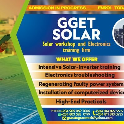GGET_SOLAR's profile picture. Creative Hands| Empower your Solar future with Grass to Grace Electronics Technology🌞⚡️ | Investor|   #Sustainability#