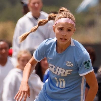 ★ San Diego Surf 2008 ECNL ★ #10 ★ Class of '26 ★ ECNL Semifinalists ★ 5’8” ★ ‘23 Assist Leader ★ Invited training with SD Wave HC Casey Stoney ★ 4.5 GPA